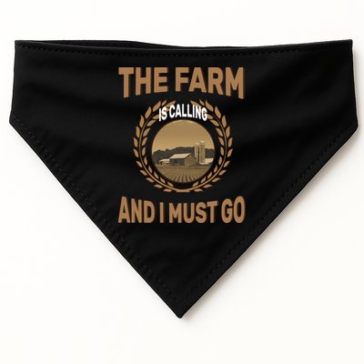 The Farm Is Calling And I Must Go USA-Made Doggie Bandana