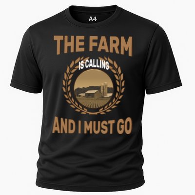 The Farm Is Calling And I Must Go Cooling Performance Crew T-Shirt