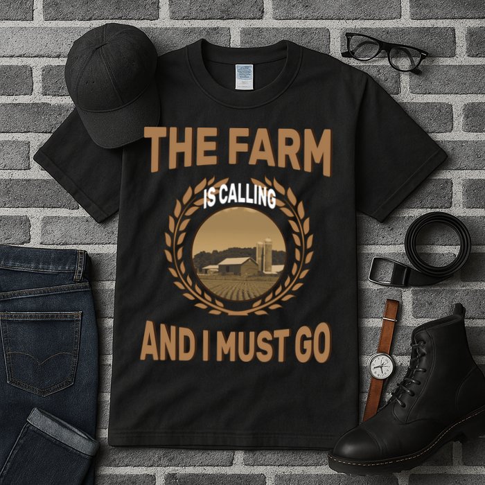 The Farm Is Calling And I Must Go Tall T-Shirt