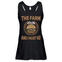 The Farm Is Calling And I Must Go Ladies Essential Flowy Tank
