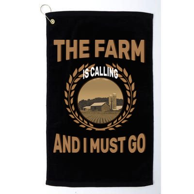 The Farm Is Calling And I Must Go Golf Towel