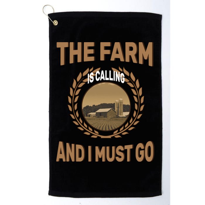 The Farm Is Calling And I Must Go Golf Towel