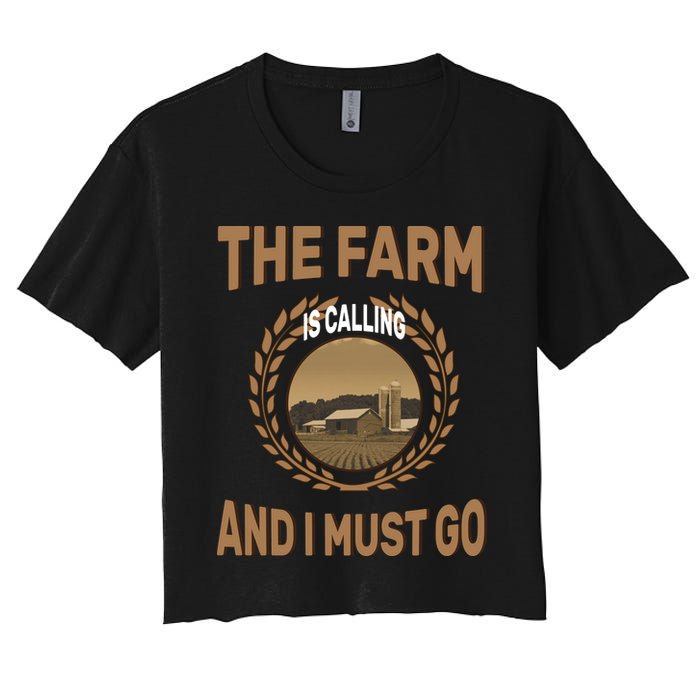The Farm Is Calling And I Must Go Crop Top