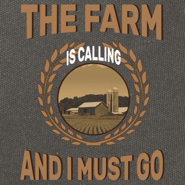 The Farm Is Calling And I Must Go Cotton Canvas Backpack