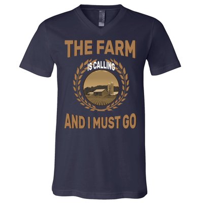 The Farm Is Calling And I Must Go V-Neck T-Shirt