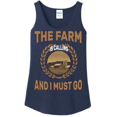 The Farm Is Calling And I Must Go Ladies Essential Tank