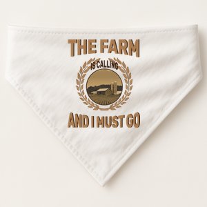 The Farm Is Calling And I Must Go USA-Made Doggie Bandana