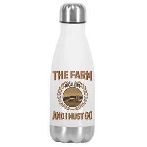 The Farm Is Calling And I Must Go Stainless Steel Insulated Water Bottle