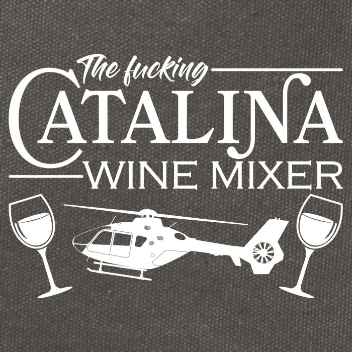 The F***ing Catalina Wine Mixer Cotton Canvas Backpack