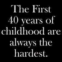 The First 40 Years Of Childhood Are Always The Hardest 7-Panel Snapback Hat