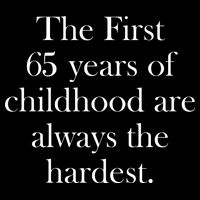 The First 60 Years Of Childhood Are Always The Hardest 7-Panel Snapback Hat