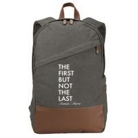 The First But Not the Last Kamala Harris Cotton Canvas Backpack