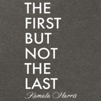 The First But Not the Last Kamala Harris Cotton Canvas Backpack
