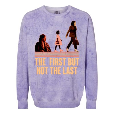 The First But Not the Last Rosa Parks Ruby Bridges Kamala Harris Colorblast Crewneck Sweatshirt