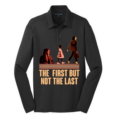 The First But Not the Last Rosa Parks Ruby Bridges Kamala Harris Silk Touch Performance Long Sleeve Polo