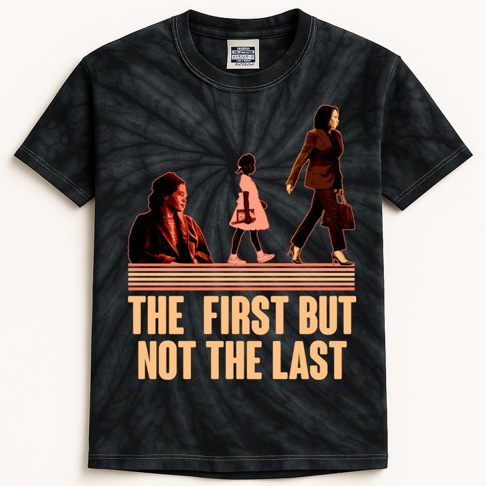 The First But Not the Last Rosa Parks Ruby Bridges Kamala Harris Kids Tie-Dye T-Shirt