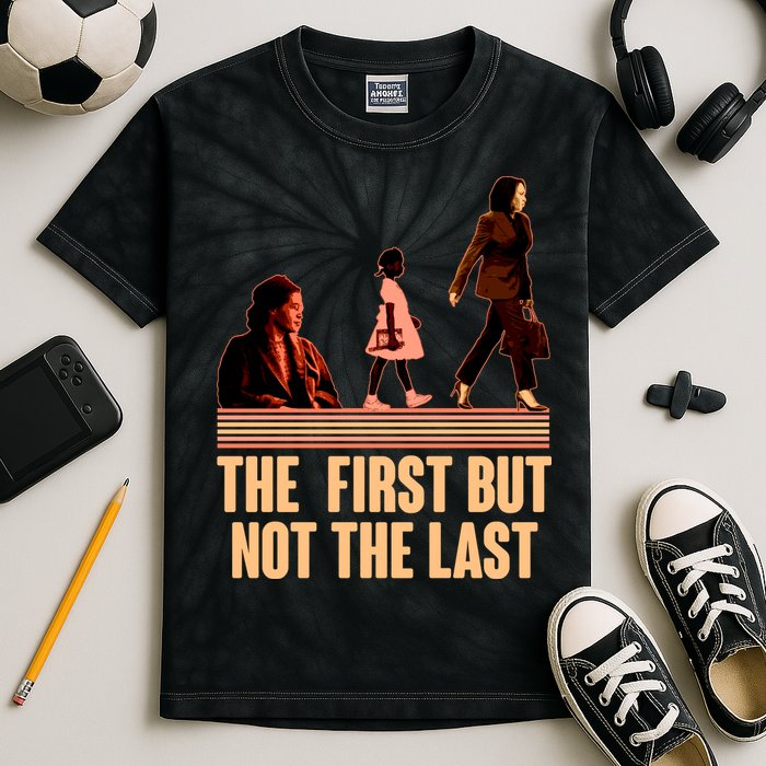 The First But Not the Last Rosa Parks Ruby Bridges Kamala Harris Kids Tie-Dye T-Shirt