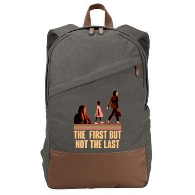 The First But Not the Last Rosa Parks Ruby Bridges Kamala Harris Cotton Canvas Backpack