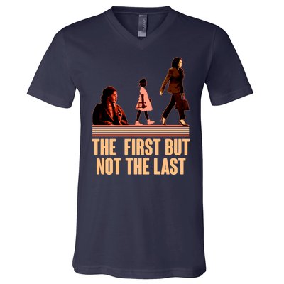 The First But Not the Last Rosa Parks Ruby Bridges Kamala Harris V-Neck T-Shirt