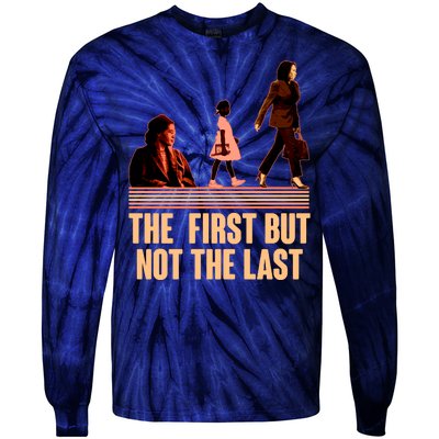 The First But Not the Last Rosa Parks Ruby Bridges Kamala Harris Tie-Dye Long Sleeve Shirt