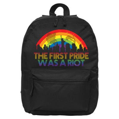 The First Pride Was A Riot 16 in Basic Backpack