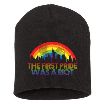 The First Pride Was A Riot Short Acrylic Beanie