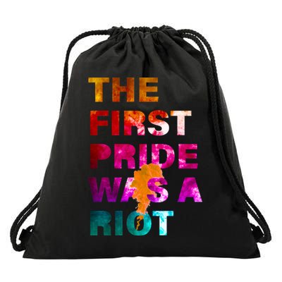The First Pride Was A Riot NYC 50th Anniversary Drawstring Bag