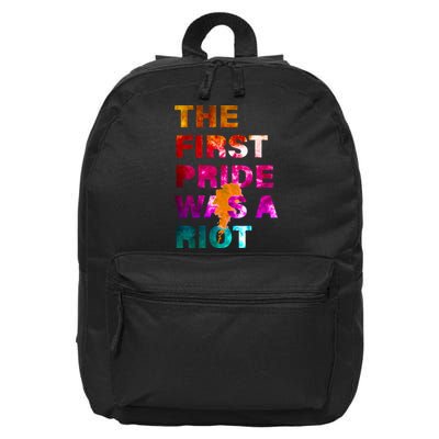 The First Pride Was A Riot NYC 50th Anniversary 16 in Basic Backpack