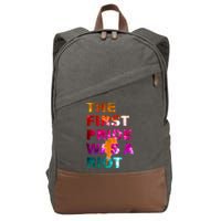 The First Pride Was A Riot NYC 50th Anniversary Cotton Canvas Backpack