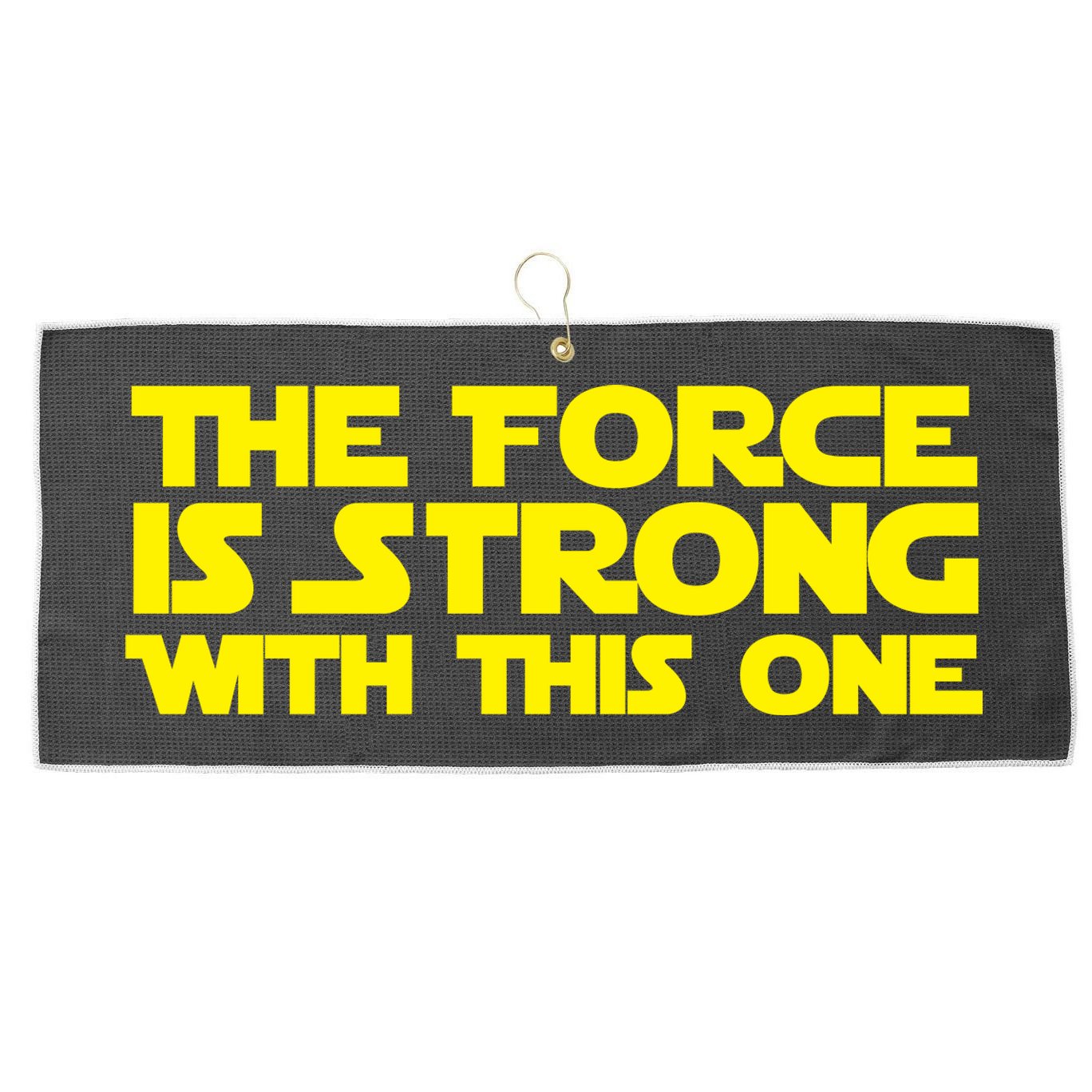 The Force Is Strong With This One Large Microfiber Waffle Golf Towel