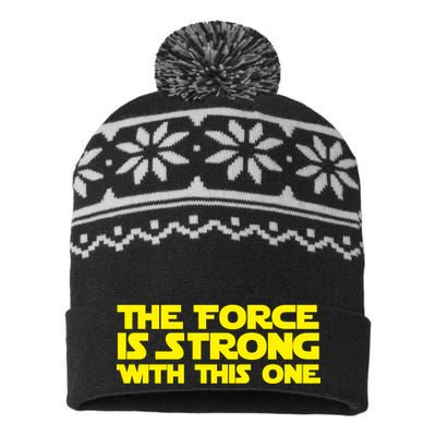 The Force Is Strong With This One USA-Made Snowflake Beanie