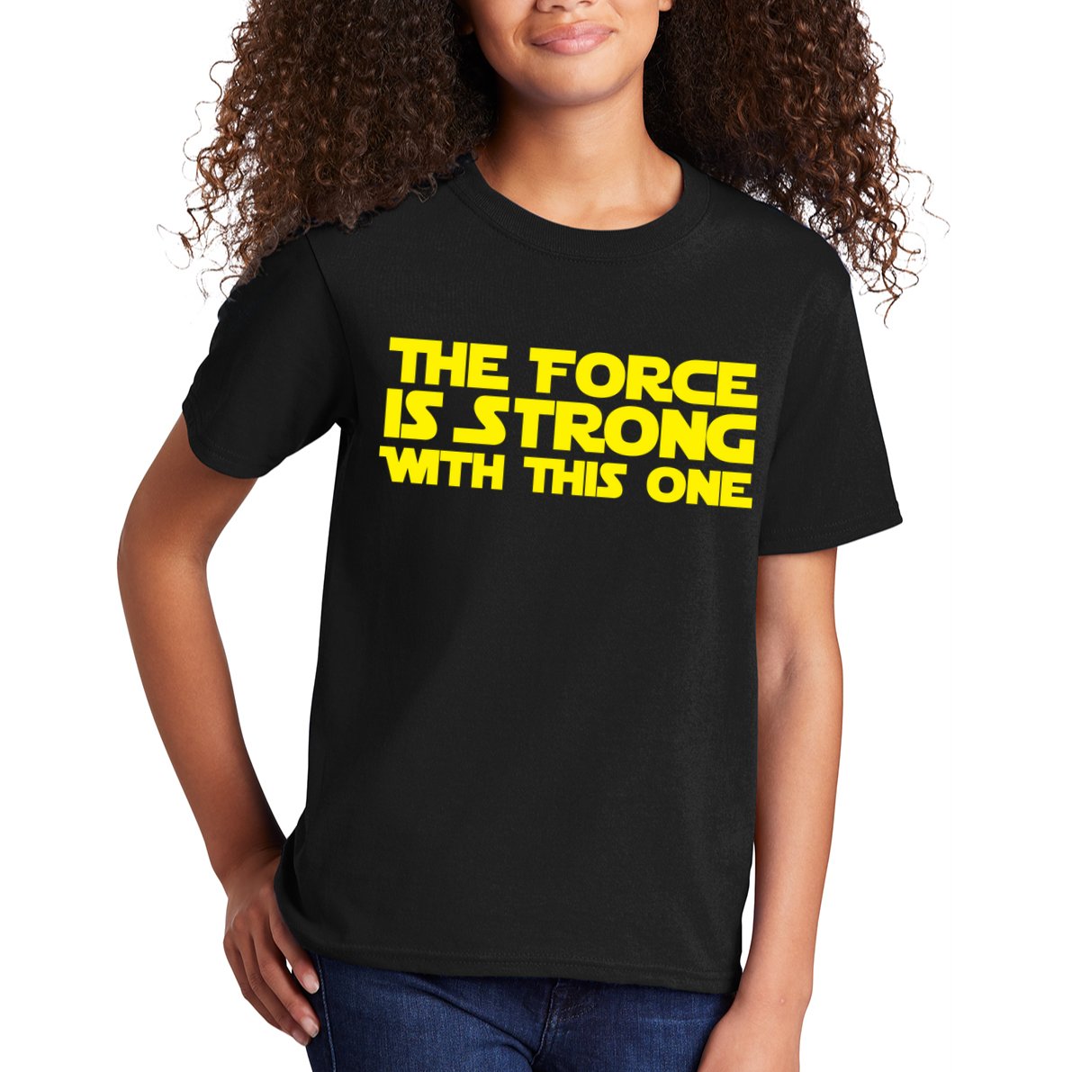 The Force Is Strong With This One Kids T-Shirt