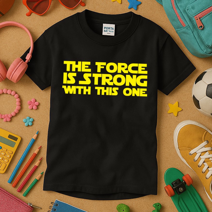 The Force Is Strong With This One Kids T-Shirt