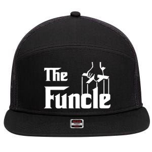 The Funcle 7 Panel Mesh Trucker Snapback Hat