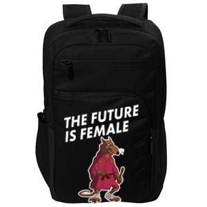 The Future Is Female Funny Splinter Meme Impact Tech Backpack