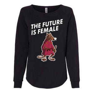 The Future Is Female Funny Splinter Meme Womens California Wash Sweatshirt