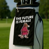 The Future Is Female Funny Splinter Meme Golf Towel