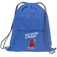 The Future Is Female Funny Splinter Meme Sweatshirt Cinch Pack Bag