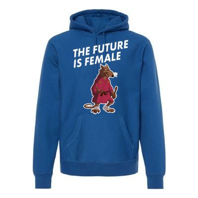 The Future Is Female Funny Splinter Meme Premium Hoodie