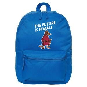 The Future Is Female Funny Splinter Meme 16 in Basic Backpack