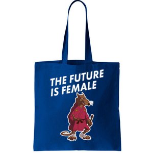 The Future Is Female Funny Splinter Meme Tote Bag