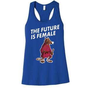 The Future Is Female Funny Splinter Meme Women's Racerback Tank