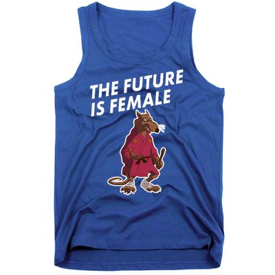 The Future Is Female Funny Splinter Meme Tank Top