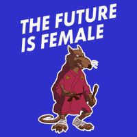 The Future Is Female Funny Splinter Meme Women's V-Neck T-Shirt