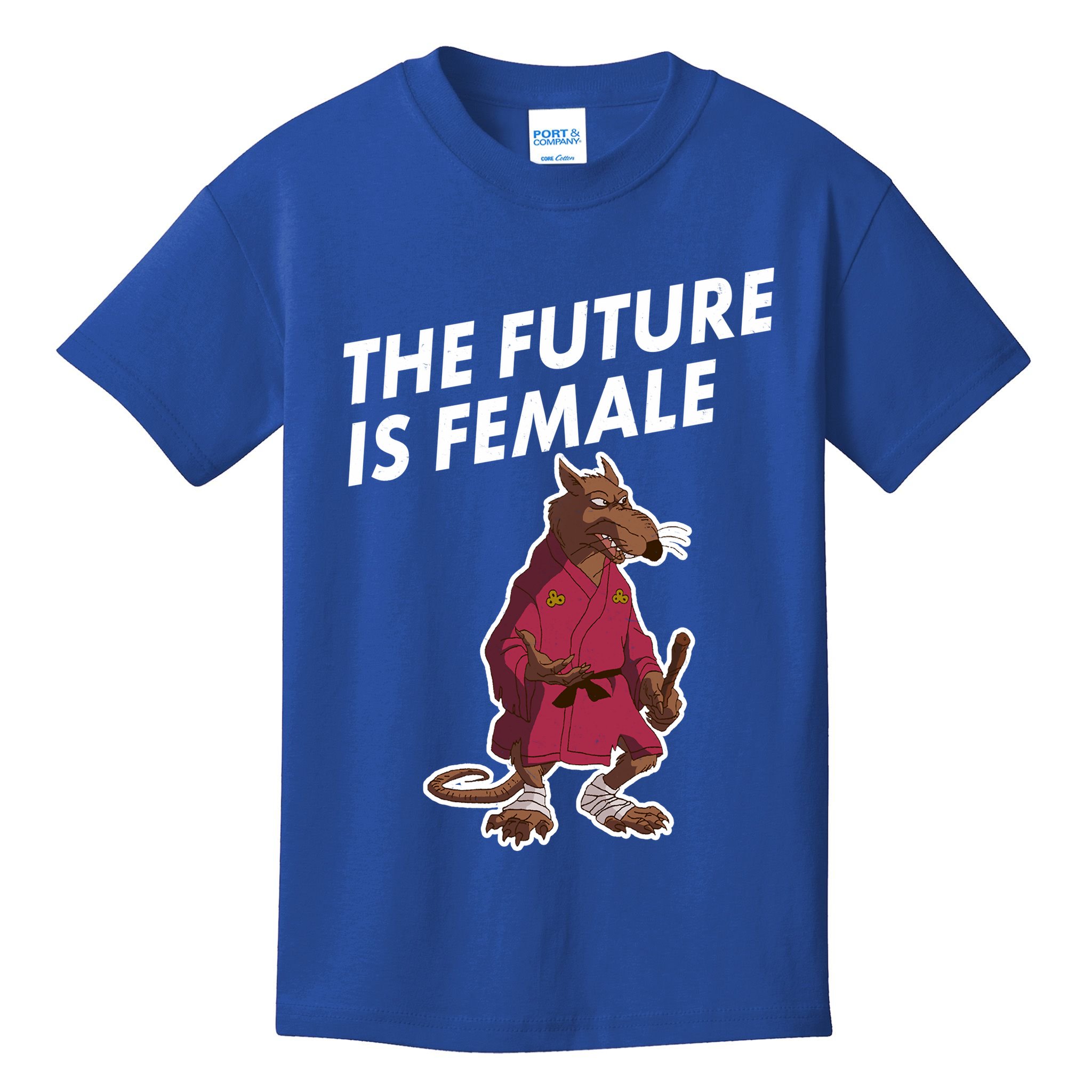 The Future Is Female Funny Splinter Meme Kids T-Shirt