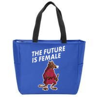 The Future Is Female Funny Splinter Meme Zip Tote Bag