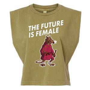 The Future Is Female Funny Splinter Meme Garment-Dyed Women's Muscle Tee