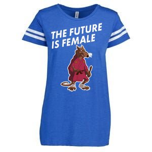 The Future Is Female Funny Splinter Meme Enza Ladies Jersey Football T-Shirt