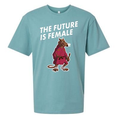 The Future Is Female Funny Splinter Meme Sueded Cloud Jersey T-Shirt