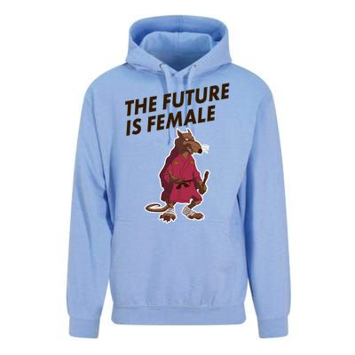 The Future Is Female Funny Splinter Meme Unisex Surf Hoodie